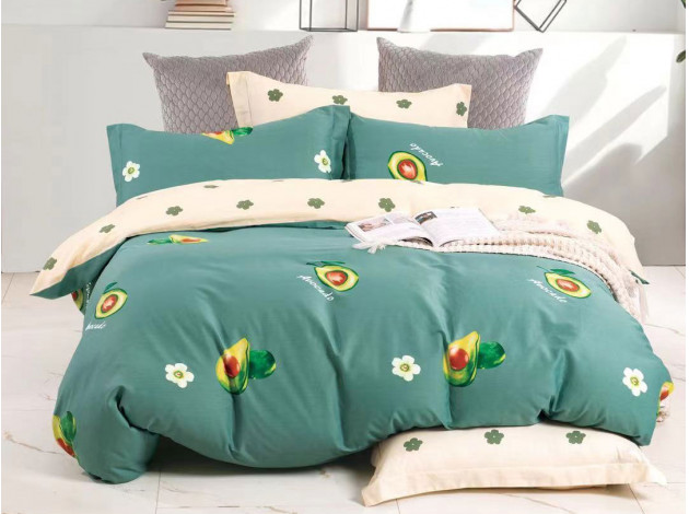 Комплект постельного белья КПБ, КПБ(05)-(129) Ткань: сатин Цвет:  зелёный
