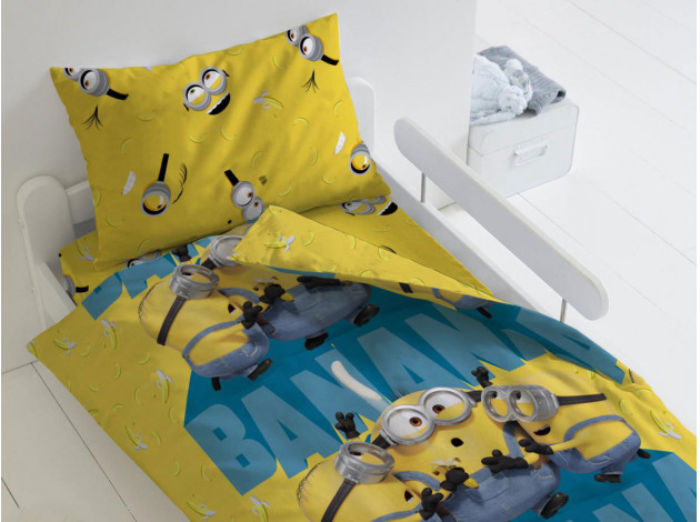 Детский комплект постельного белья КПБ "Миньоны" Банана