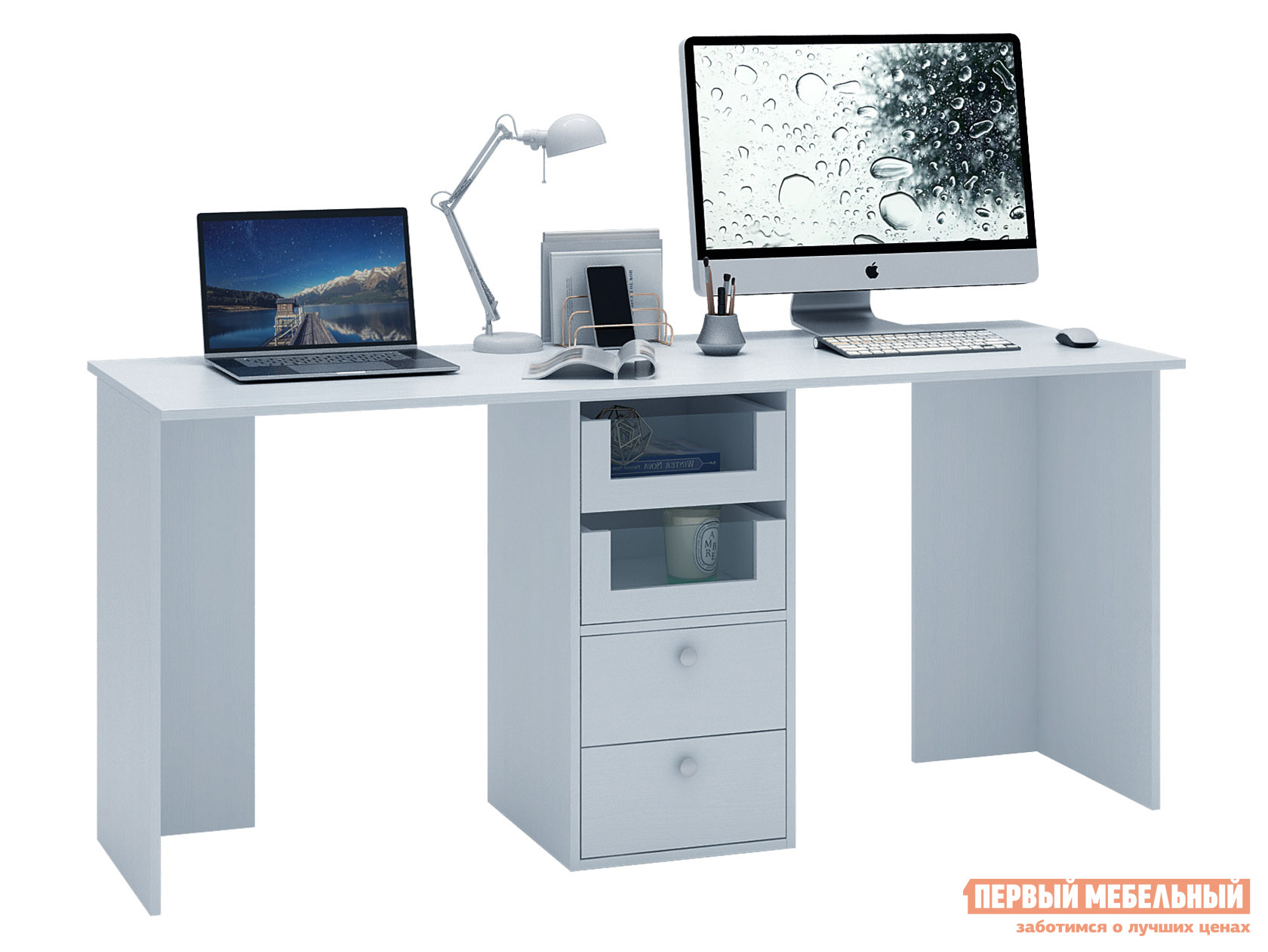 Письменный стол Прайм-84 Белый, Прайм-84 Белый 
Письменный стол Прайм-84 Белый, Прайм-84 Белый