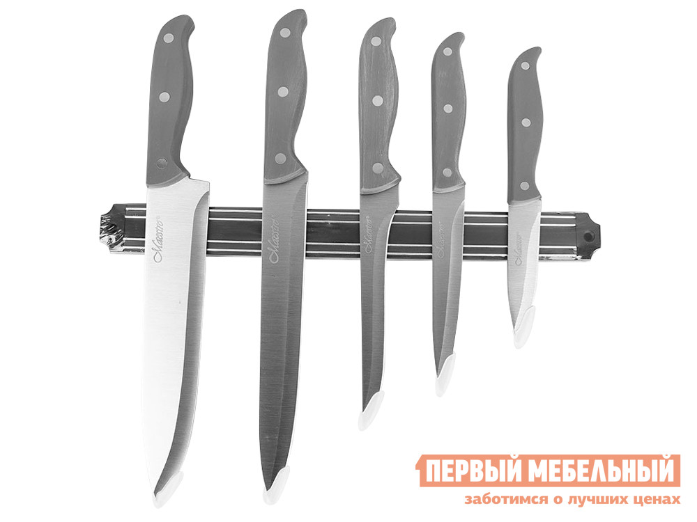 Нож MR-1428 Набор ножей Maestro (6 пр. с магн. планкой) Металлик, Серый, MR-1428 Набор ножей Maestro (6 пр. с магн. планкой) Металлик
Нож MR-1428 Набор ножей Maestro (6 пр. с магн. планкой) Металлик, Серый, MR-1428 Набор ножей Maestro (6 пр. с магн. планкой) Металлик
