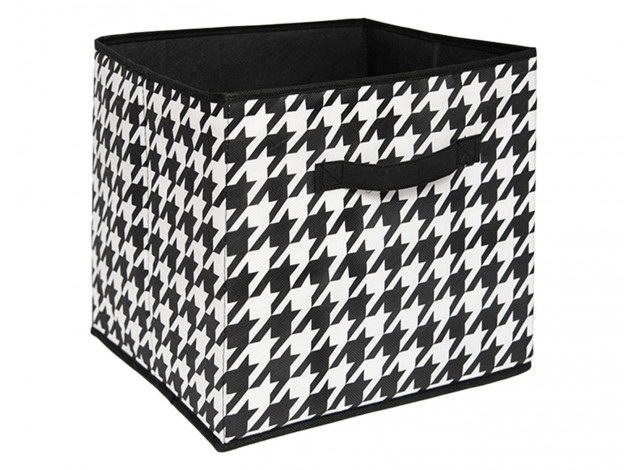 Короб-кубик Короб-кубик для хранения "Пепита", черно-белый