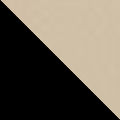 Кремовый, экокожа / Черный, пластик