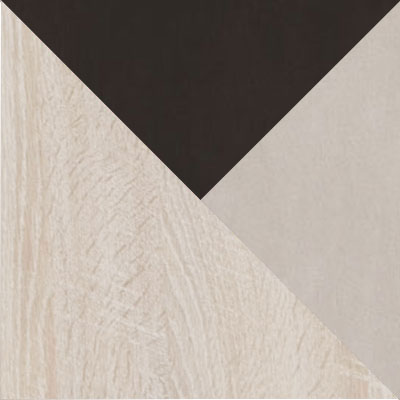 Дуб молочный, ЛДСП / Коричневый, ткань / Бежевый, ткань