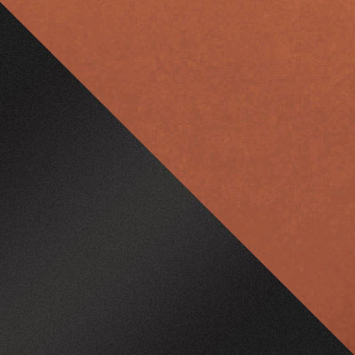 Оранжевый, микровелюр / Черный, металл