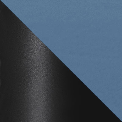 Сине-голубой, микровелюр / Черный, металл