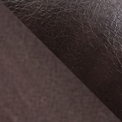 Орех, шпон / Темно-коричневый, экокожа