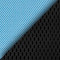 Цвет Сетка TW-34 голубая / Ткань TW-11 черная