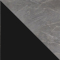 Серый мрамор / Черный матовый, металл image