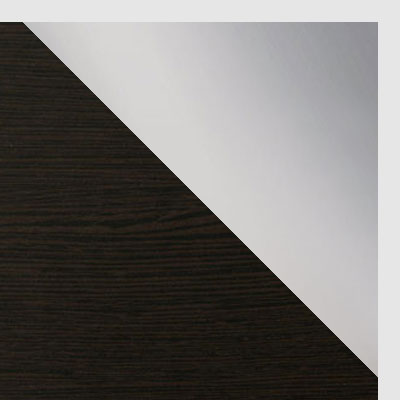 Венге / Зеркало / Белый глянец, алюминий