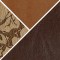 Цвет Рыжий велюр / Sacura Beige / Темно-коричневый кожзам