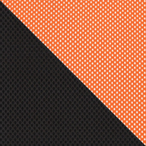 Цвет Оранжевый, сетчатый акрил / Черный, ткань
