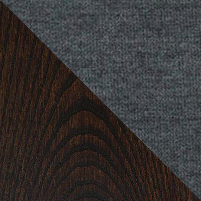 Серый, ткань / Коричневый, металл