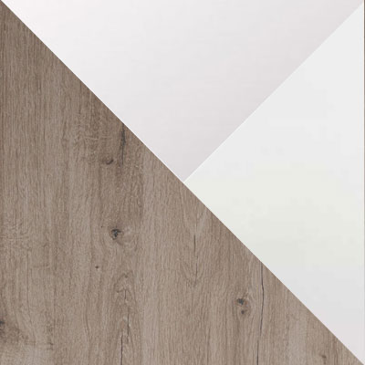 Дуб горный / Зеркало / Лакобель белый