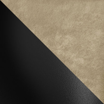 Бежевый, велюр / Черный, металл