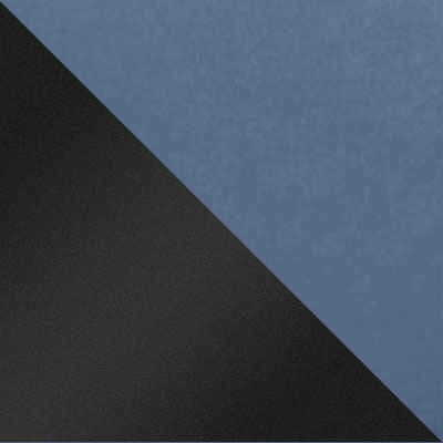 Сине-голубой, микровелюр / Черный, металл