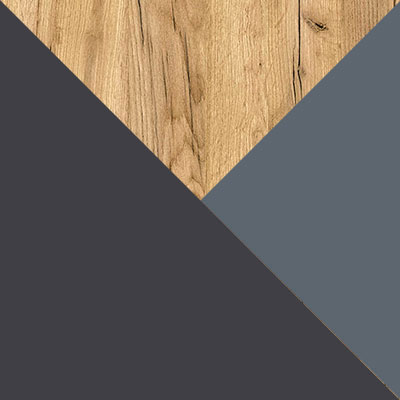 Серый уголь / Дуб Барокко / Сизый, ткань