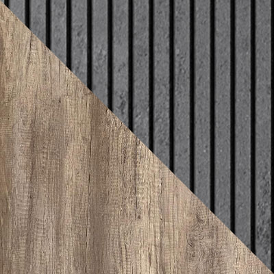 Дуб Каньон / Серый, фрезеровка