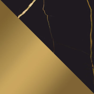 Черное золото, МДФ / Золотой матовый, металл