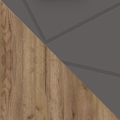 Дуб Крафт табачный, ЛДСП / Асфальт супермат, МДФ