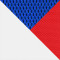 Цвет Иск.кожа белая / Ткань синяя/красная, 36-01/10/08