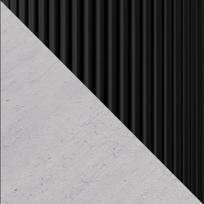 Бетон Чикаго, ЛДСП / Черный, металл