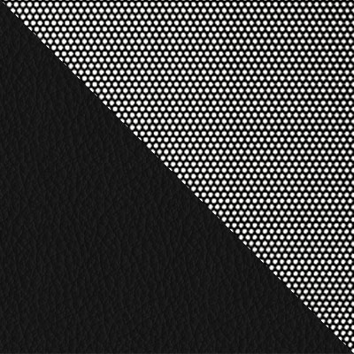 Черный, сетка, экокожа