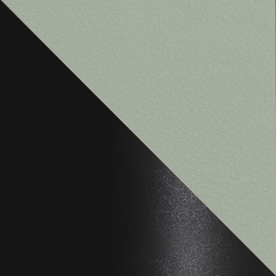 Зеленый, экокожа / Черный, металл