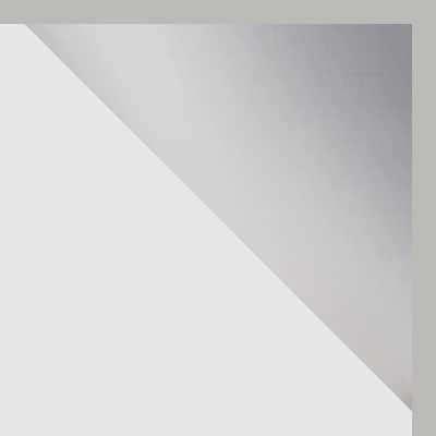 Белый / Зеркало / Серебро, алюминий