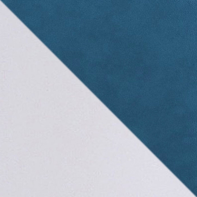 Синий, микровелюр / Белый, металл
