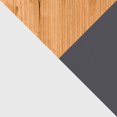 Белый / Дуб Торонто / Графит