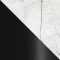 Оникс белый мрамор / Черный матовый, металл image