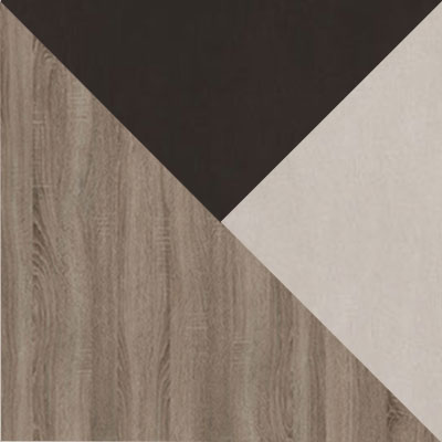 Дуб Сонома трюфель / Коричневый, ткань / Бежевый, ткань