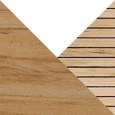 Дуб Крафт золотой / Белый / Дуб Крафт золотой, фотопечать