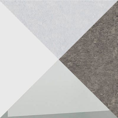 Белый / Бетон снежный / Бетон темный / Стекло