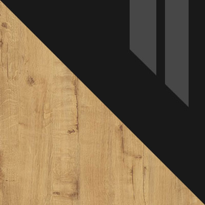 Дуб Вотан / Черный глянец