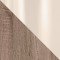 Цвет Дуб Сонома трюфель / Стекло бежевое с рисунком