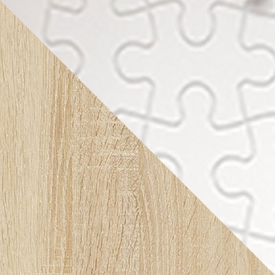 Дуб Сонома / Белый пазл