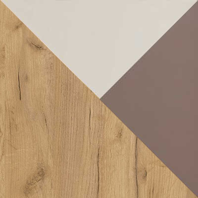 Дуб Крафт золотой / Миндаль / Глиняный серый