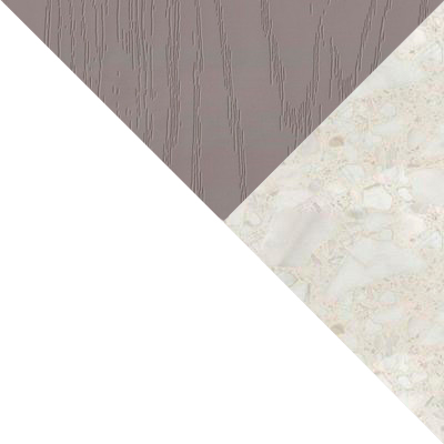 Белый / Трюфель / столешница Калаката