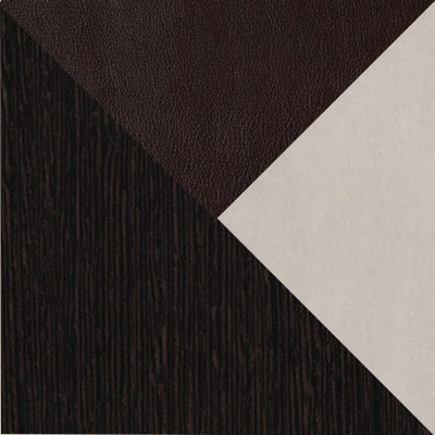 Венге Цаво, ЛДСП / Шоколадный, экокожа / Бежевый, экокожа