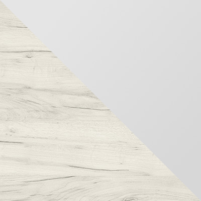 Дуб Крафт белый, ЛДСП / Белый матовый, МДФ
