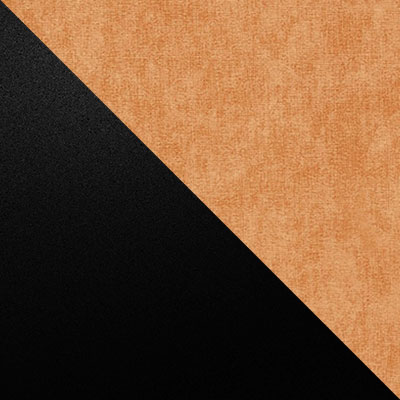 Терракотовый, велюр / Черный, металл