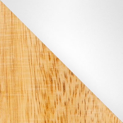 Белый, пластик / Массив березы