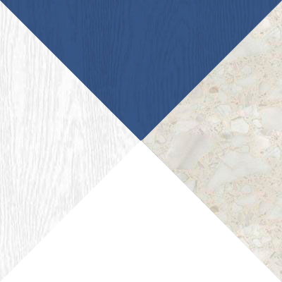 Белый / Акация белая / Деним / столешница Калаката