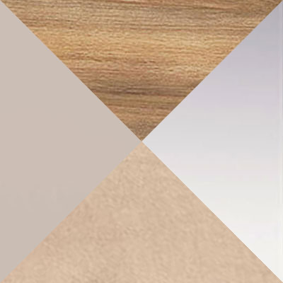 Серый кашемир / Дуб Барокко / Зеркало / Бежевый, ткань