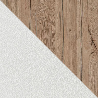 Белая шагрень / столешница Дуб Кера