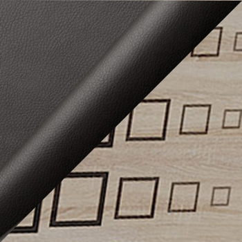 Дуб Сонома / Коричневый, экокожа