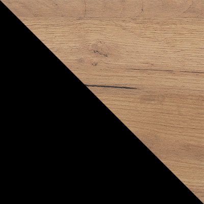 Черный, металл / Дуб Крафт золотой, ЛДСП