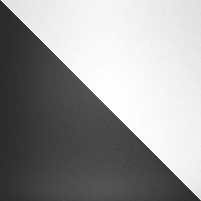 Белый, пластик / Черные ножки, пластик