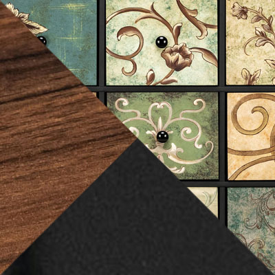 Коричневый / Мультизеленый / Черный